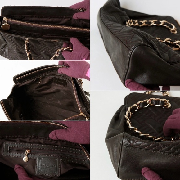 Beautiful!! Balenciaga Dark Brown Quilted Shoulder Bag - Picture 6 of 6